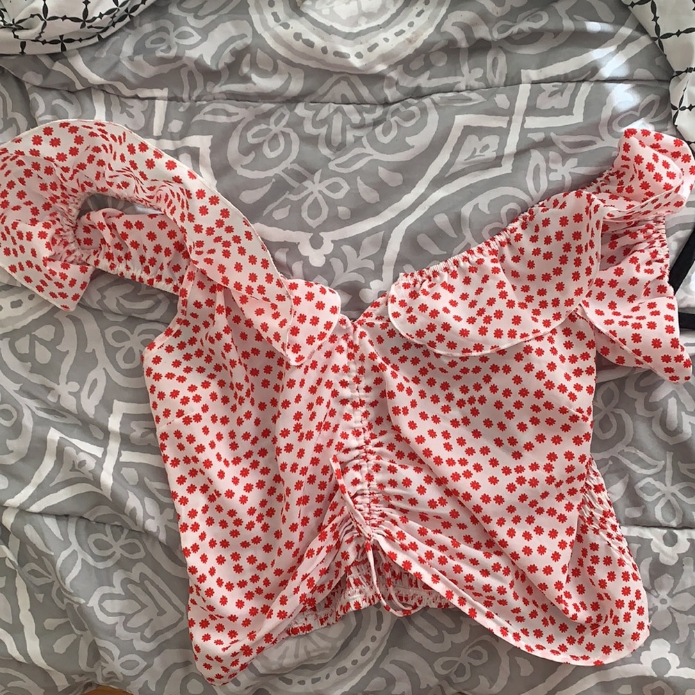 Off the shoulder crop top